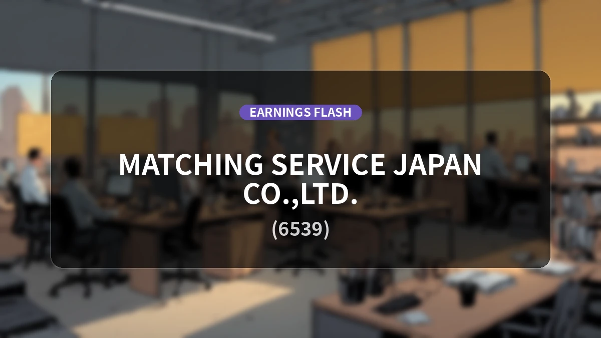 MS-Japan (6539) Latest Earnings: Operating Profit Decreased by 7.0% YoY to 419 Million Yen