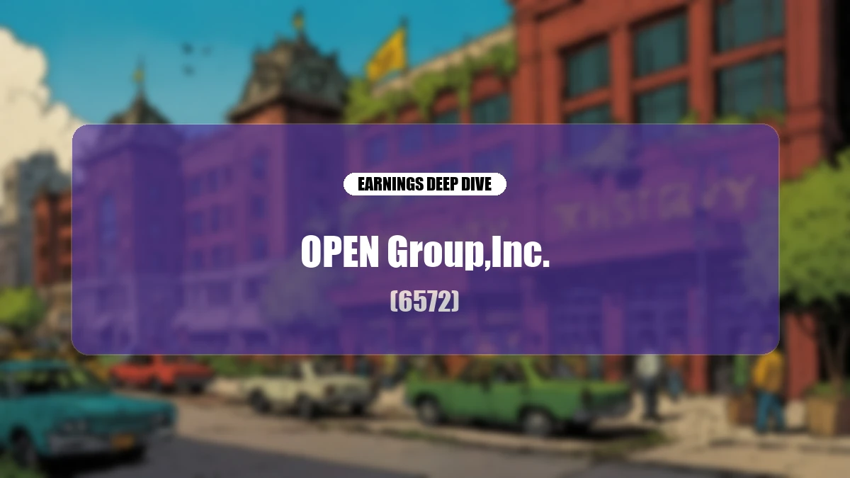 OPEN Group (6572) Q1 FY2027 Earnings Deep Dive Report: Growth Strategy Centered on AI Transformation