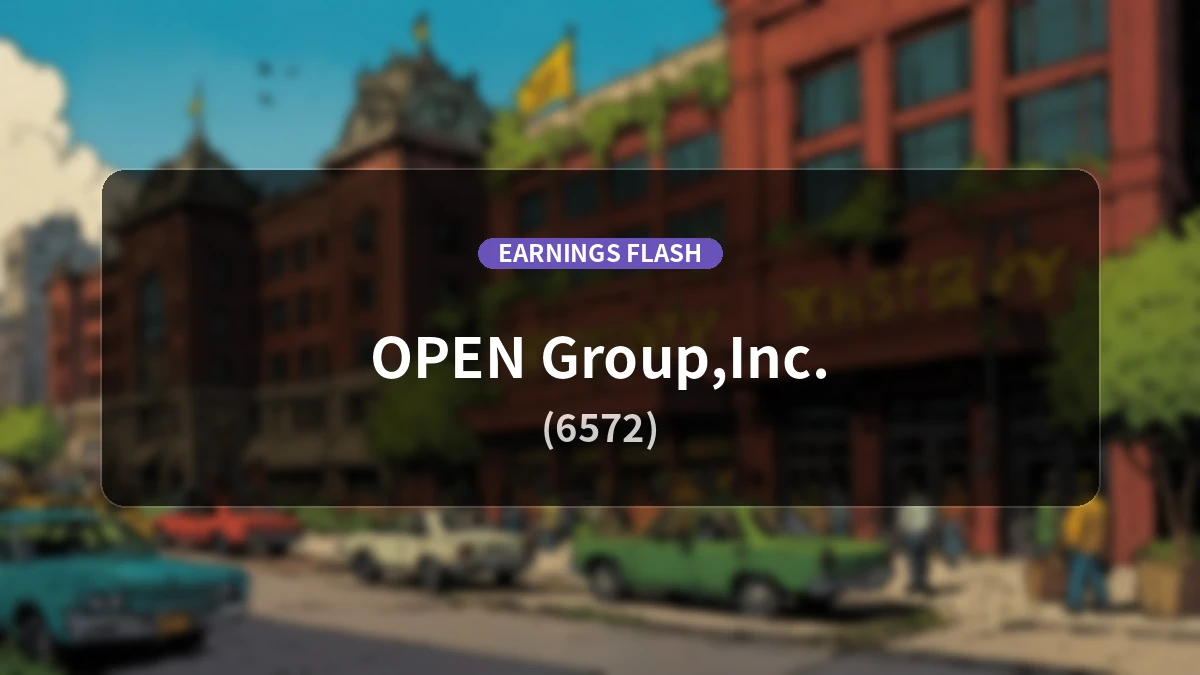 OPEN Group,Inc. (6572) First half (six months) of the fiscal year ending Feb 2027 Earnings: Operating Income Up +55.6% to 651 million yen