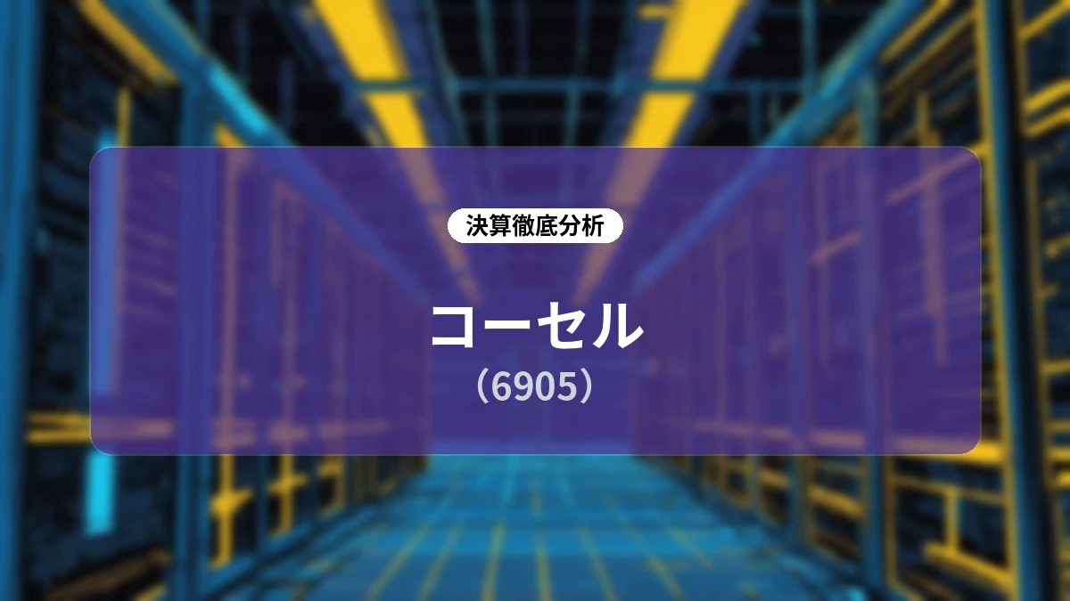 コーセル(6905)決算ディープダイブ:生成AI需要の急伸と在庫調整進展で業績急回復、通期上方修正と還元強化を推進