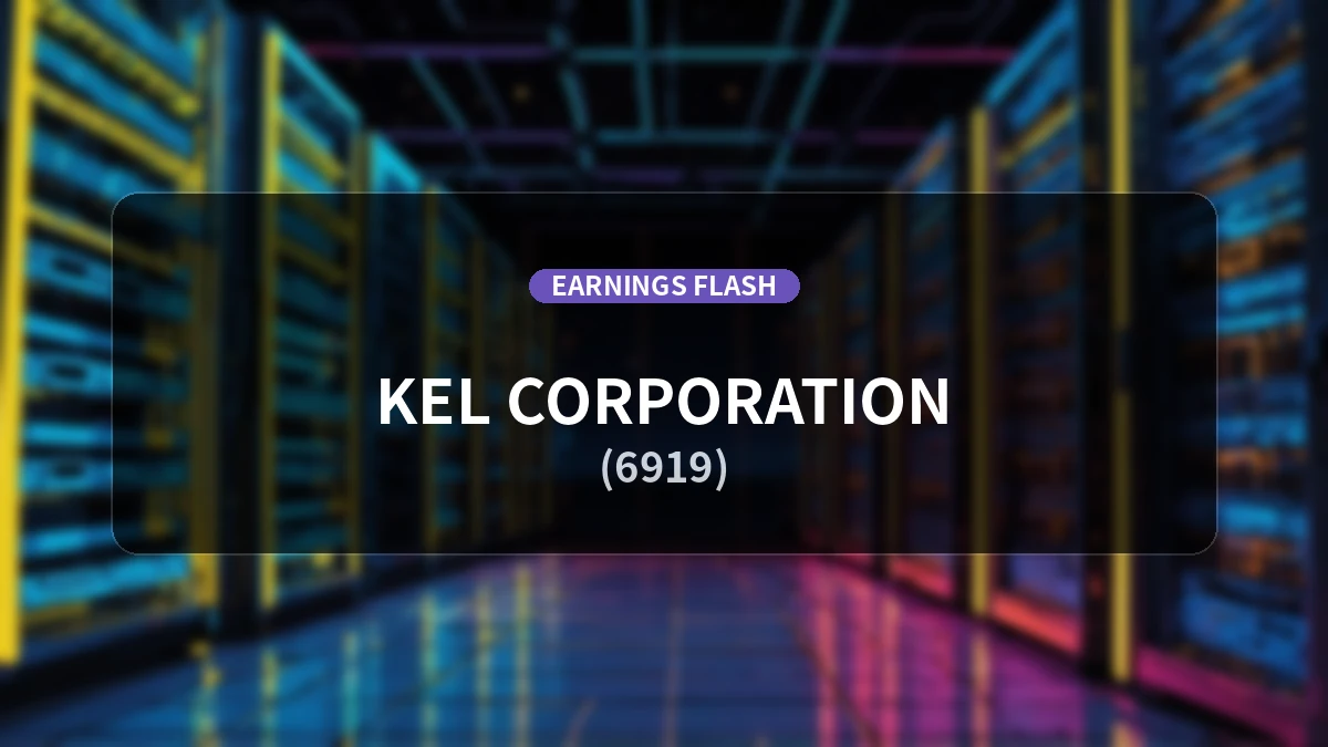 KEL (6919) Earnings: Operating Income Surges 427.5% to 80 Million Yen, Ordinary Profit Up 238.7%
