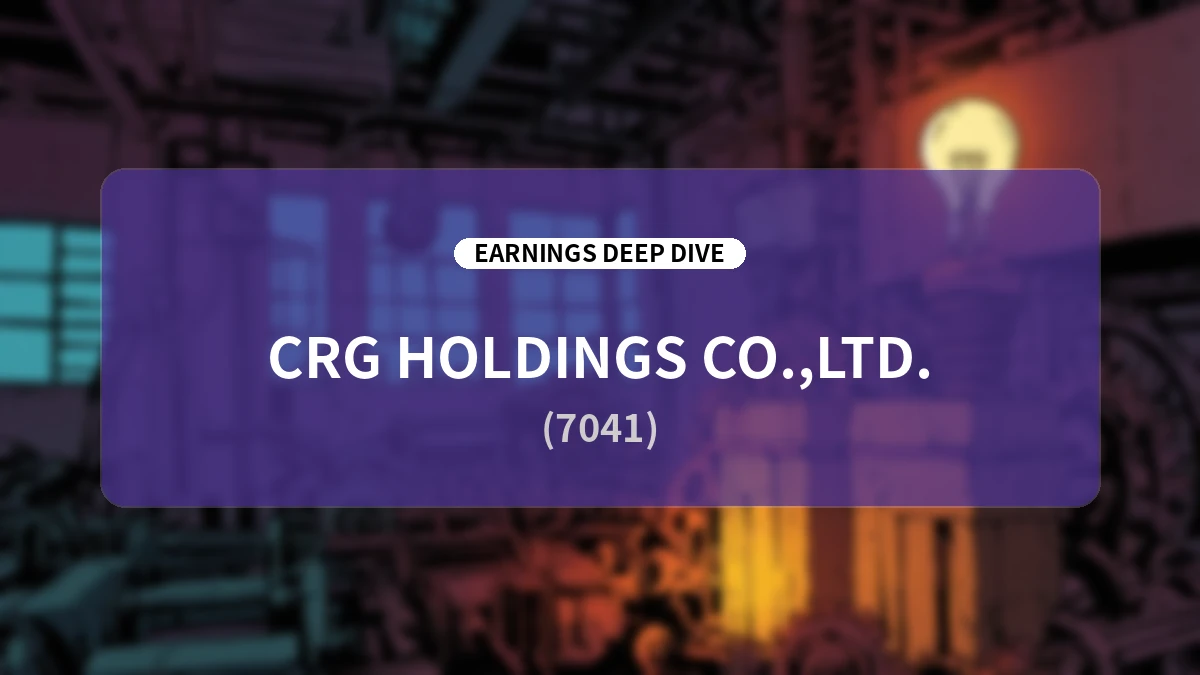 CRG Holdings Q3 FY2026 Earnings Analysis: Progress in Structural Reform, Dramatic Financial Strengthening, and Enhanced Shareholder Returns