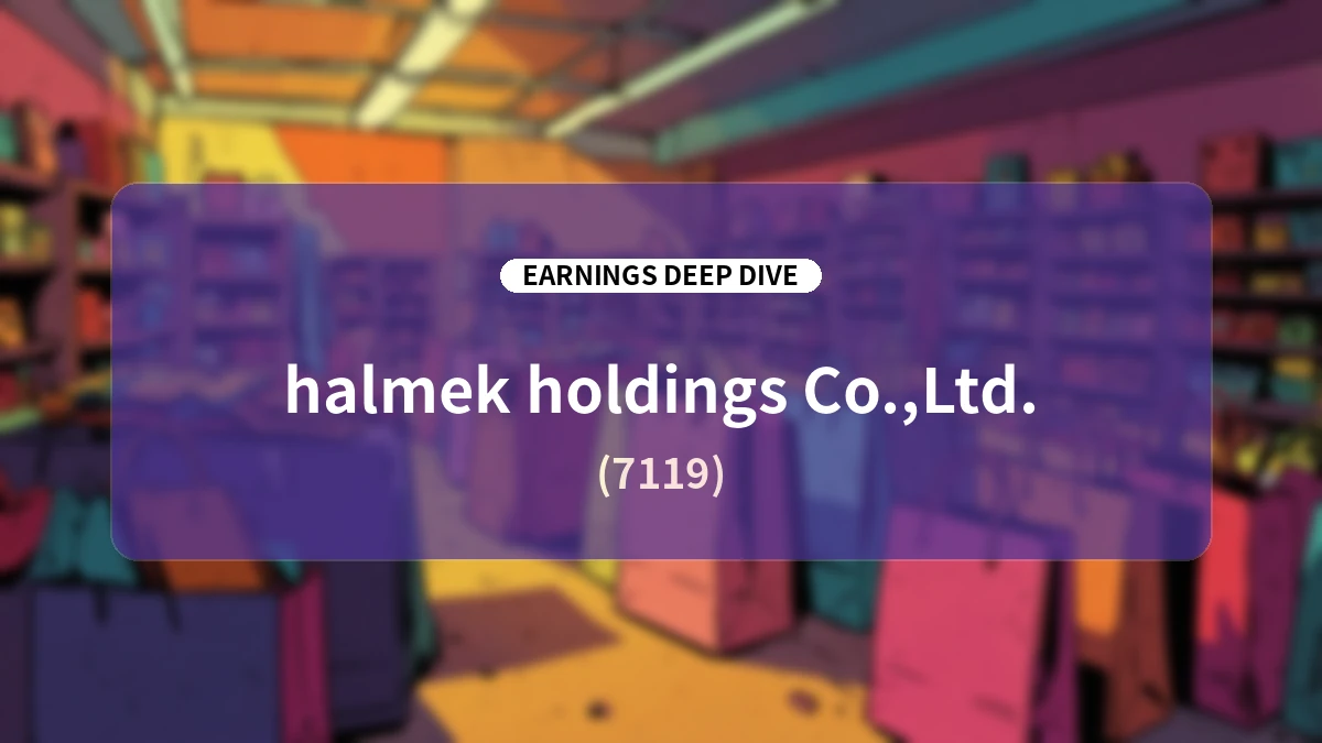 【HALMEK HOLDINGS】FY2027 Q1 Earnings Analysis: Structural Reforms Drive Record-High Q1 Operating Profit