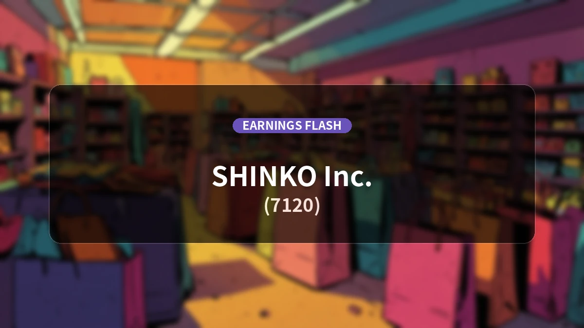 SHINKO (7120) FY2026 Earnings: Sales Increase +19.3% YoY, Operating Loss of 119 Million Yen
