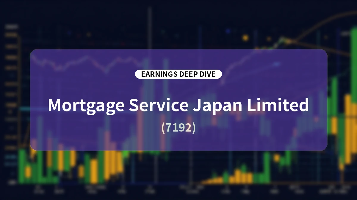 Japan Mortgage Service (7192) Q1 FY2027 Earnings Analysis: The Strength of a Housing Platform Delivering Significant Revenue and Profit Growth Amid Rising Rates and a Sluggish New Construction Market