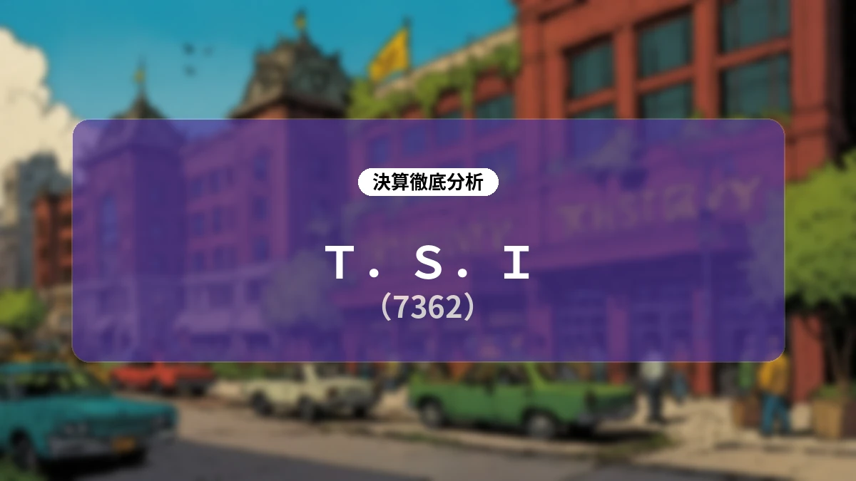 【深掘り分析】T.S.I 2026年12月期第2四半期決算:黒字転換を達成し利益拡大フェーズへ、医療併設型シフトと自社DXで推進する成長ストーリー