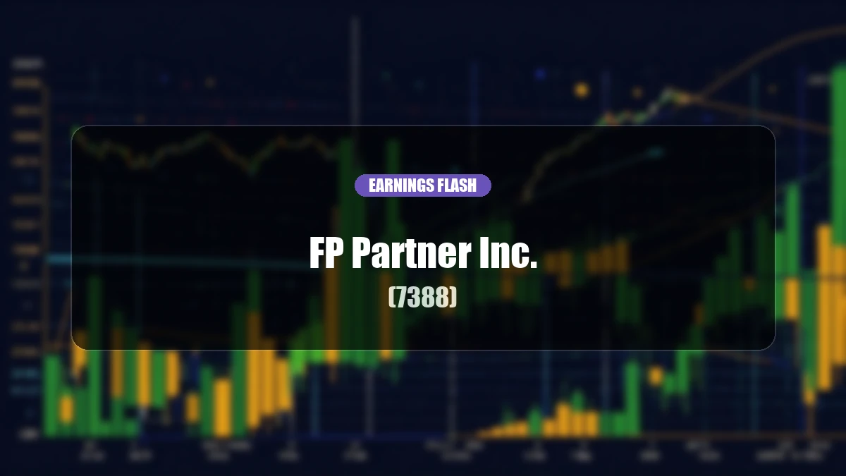 FP Partner (7388), Interim Earnings: Operating Income Decreased by 27.1% YoY to 1.076 Billion Yen