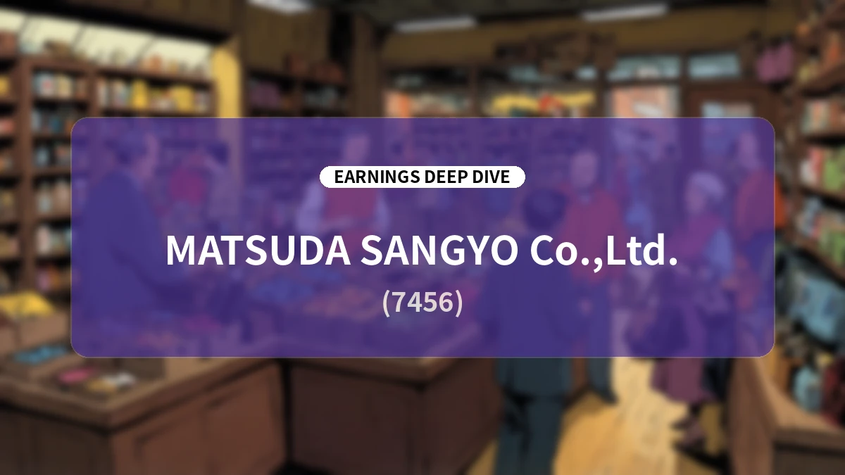 Matsuda Sangyo Q1 FY2027 Earnings Analysis: A Deep Dive into the Surge in Precious Metals and Upward Revision of Full-Year Guidance