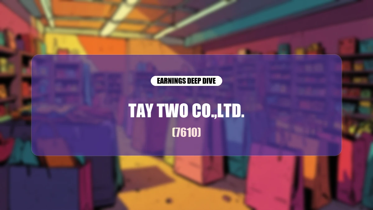 Tay Two (7610) Q1 FY2027 Earnings Deep Dive Report: Record Performance and Progress in Re-Growth Strategy