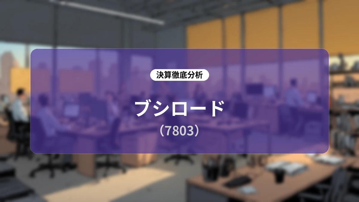 【深掘り決算レポート】ブシロード(7803)2026年6月期通期決算と事業ポートフォリオ再編の全貌
