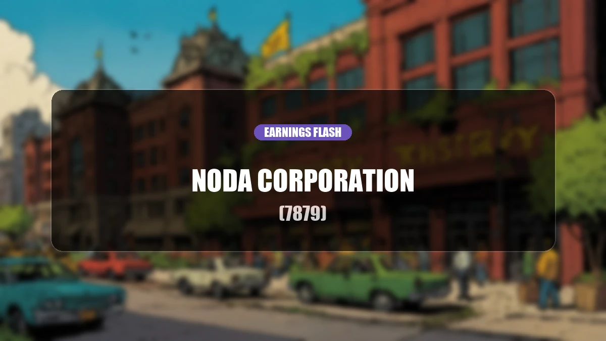 Noda (7879) Latest Earnings: Net Sales Decrease 0.2% YoY, Posting Net Income of 231 Million Yen
