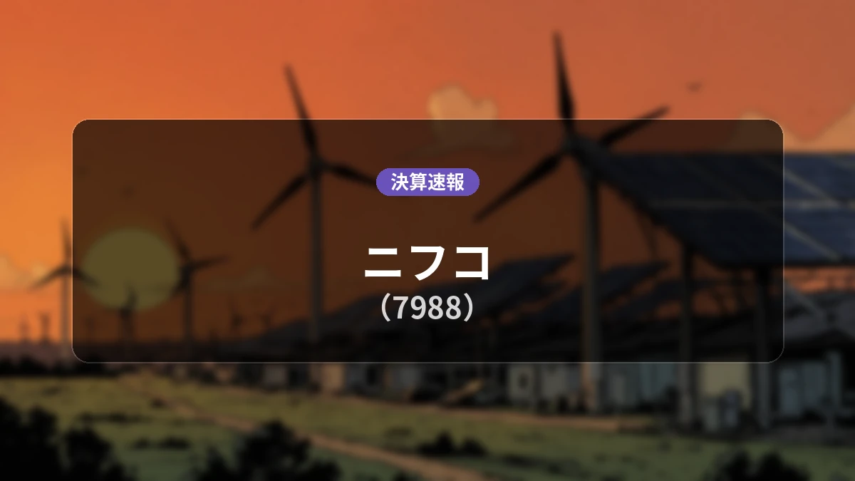ニフコ(7988)、決算:営業利益は前年同期比-1.6%減の127億8,600万円