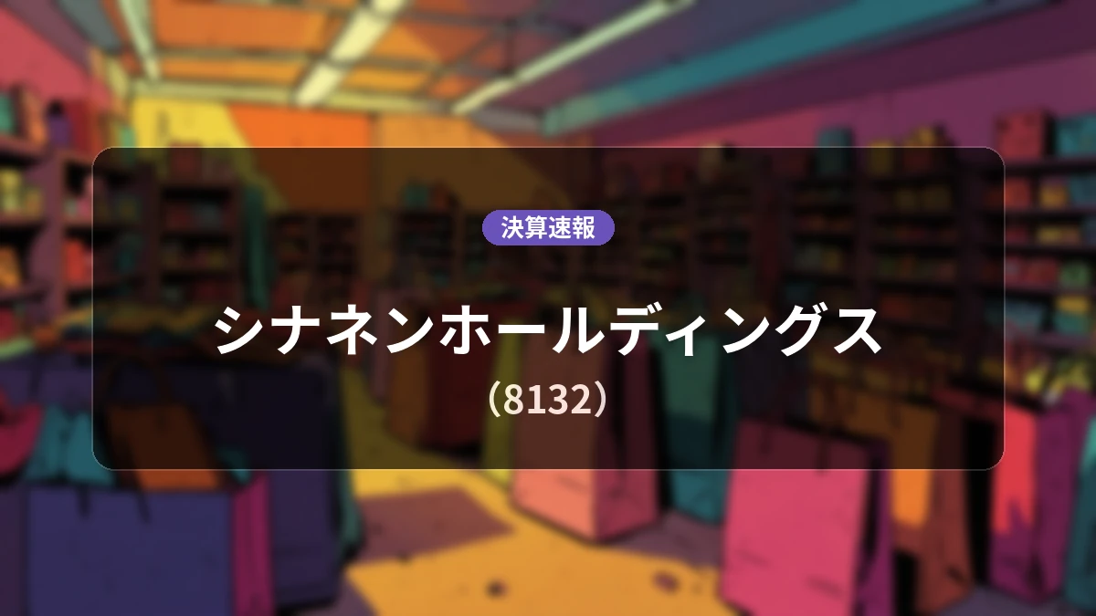 シナネンホールディングス(8132)、決算速報:営業利益は前年同期比+63.1%増の11億8,400万円、純利益は+151.3%の大幅増益
