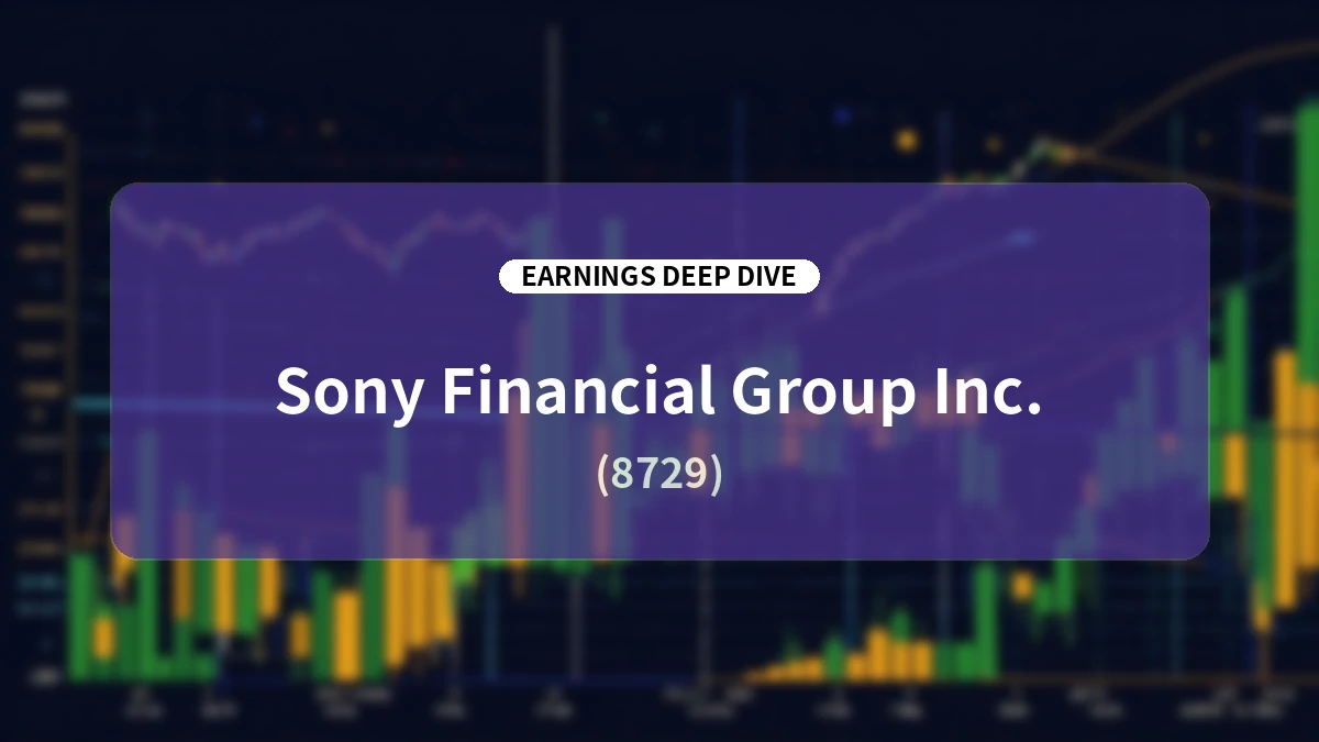 Sony Financial Group FY26 Q1 Earnings Analysis: Simultaneous Profit Growth Across Life, Non-Life, and Banking Segments and Progress in Capital and Earnings Structure