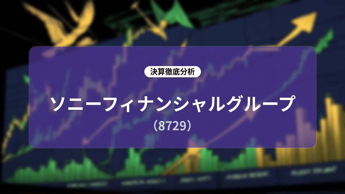 ソニーフィナンシャルグループ 2026年度第1四半期決算分析:生命・損保・銀行の3事業同時増益と資本・収益構造の進展