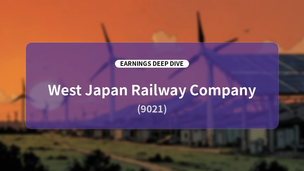 West Japan Railway Company (9021) Q1 FY2027 Earnings & 'Medium-Term Management Plan 2030' Deep Dive Report