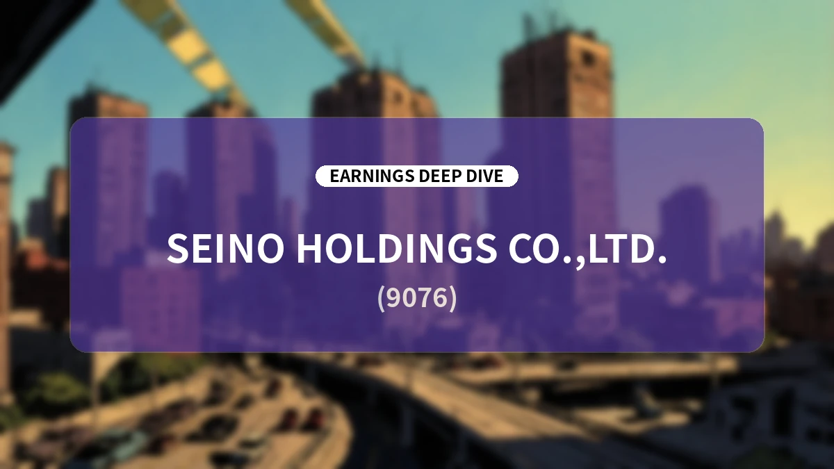 Seino Holdings Q1 FY2027 Earnings Deep Dive: Drivers of Record-Breaking Performance and Mid-to-Long-Term Growth Strategy