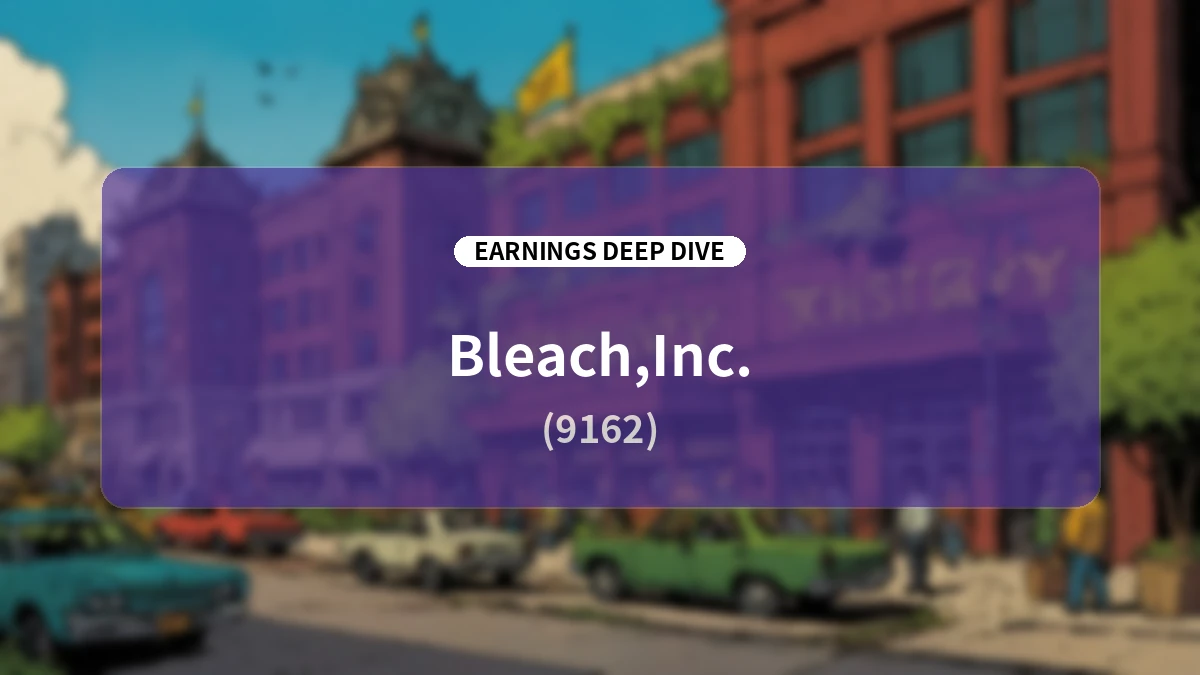 Bleach Inc. Fiscal Year Ended June 2026: Comprehensive Earnings Analysis Report
