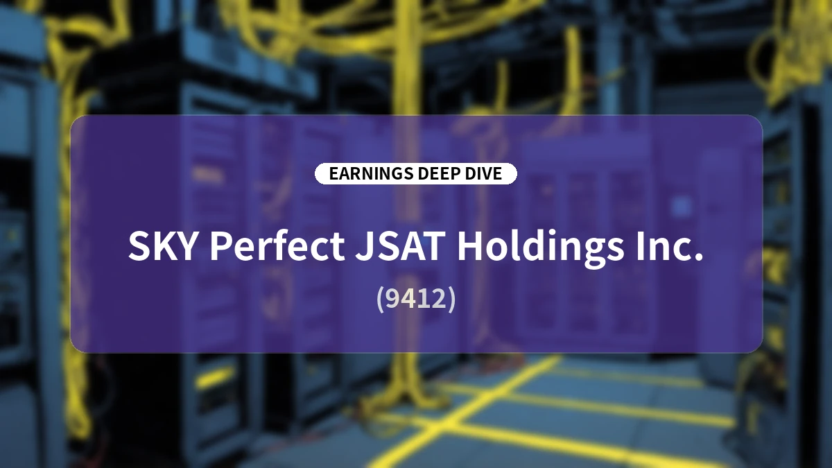 SKY Perfect JSAT FY2026 Q1 Earnings Deep Dive: Structural Growth in Space and Media Businesses and the Full Scope of the Long-Term Vision
