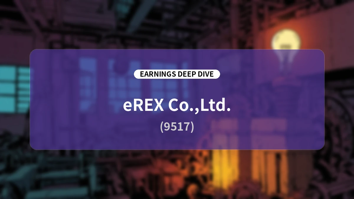 eREX Co., Ltd. (9517) Q1 FY2027 Earnings Deep Dive: A Comprehensive Analysis of Revenue Structure Reform and Global Decarbonization Strategy