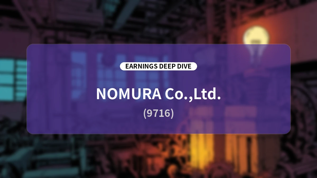 Nomura Co., Ltd. Q2 FY2026 Earnings Deep Dive: Record-High Backlog Positions Company for Mid-Term Plan Success Despite Rebound from Large-Scale Projects