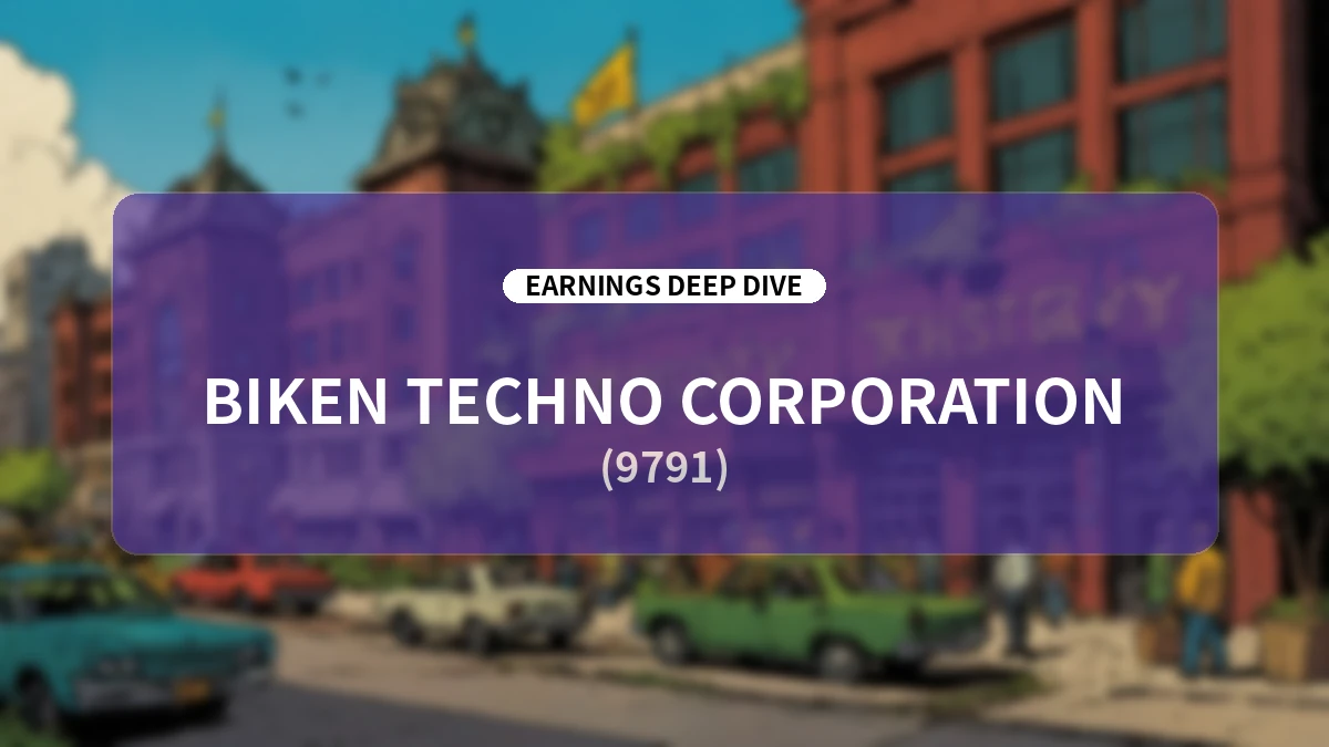Biken Techno Q1 Earnings Deep Dive: Business Restructuring and Mid-to-Long-Term Growth Strategy Amidst Post-Special Demand Normalization
