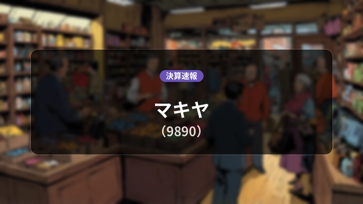 マキヤ(9890)、決算:営業利益は前年同期比+16.5%増の7億200万円、営業収益は+5.0%増