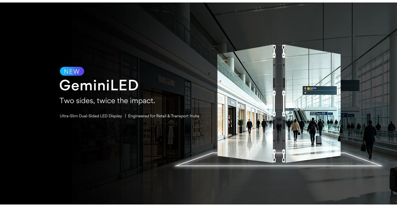 INFiLED Launches GeminiLED Series: a Dual-Sided LED Display for Public Spaces