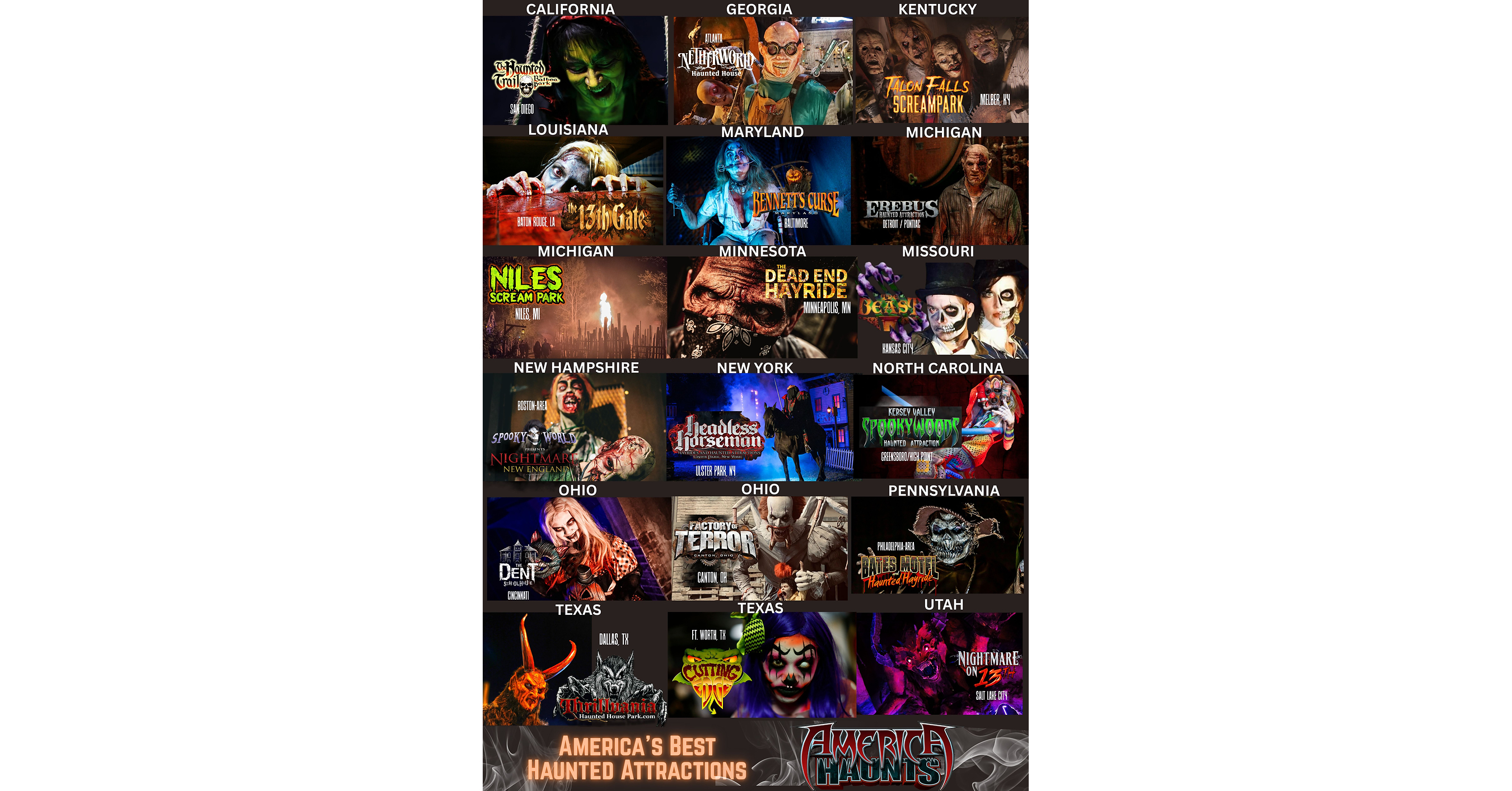 Halloween Creeps Up as First Fright 2026 Begins Sept. 11 at America's Best Haunted Attractions