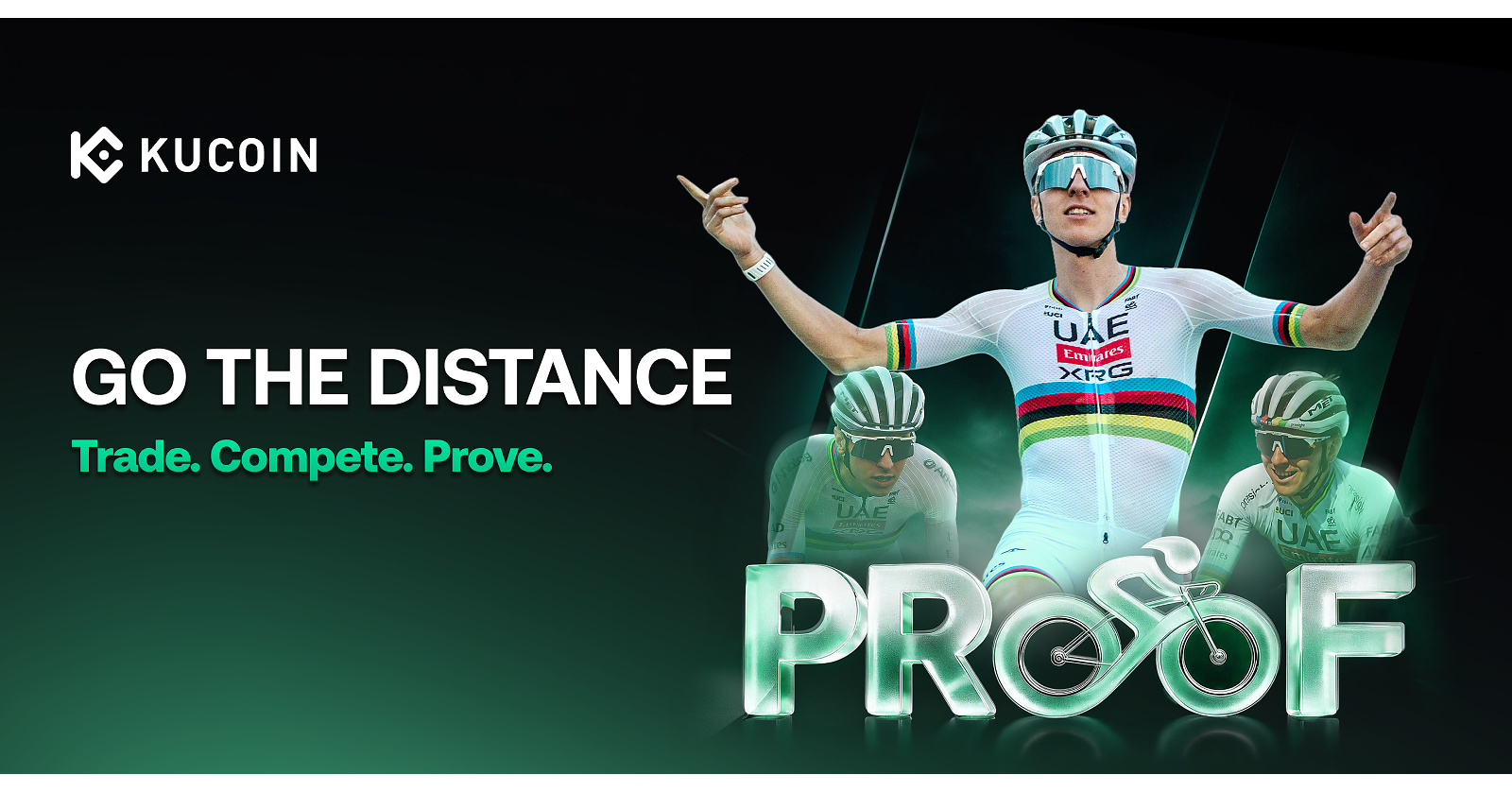 KuCoin PROOF Returns With "Go The Distance," Featuring Tadej Pogačar-Inspired Prizes and Over 800,000 USDT in Rewards